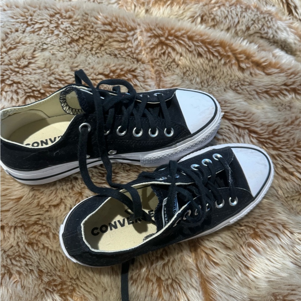 Converse all start platform sneakers